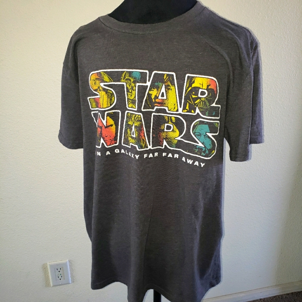 Star Wars Cotton Blend Gray t shirt Men's XL